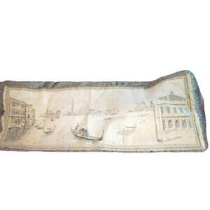 Made in france tapestry Antique venice scene 53" wide x 18" tall